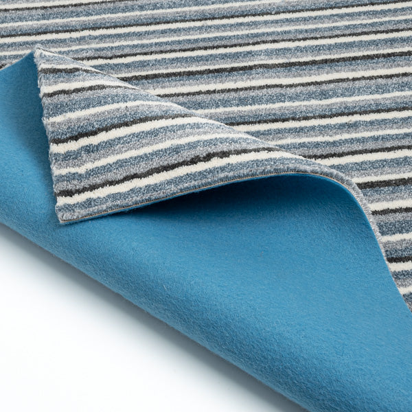 Ocean Stripes 38 Soft Noble Feltback Carpet