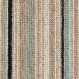 Aqua Shetland Striped Carpet
