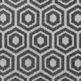 Dark Grey & Cream Geometric Structura Carpet