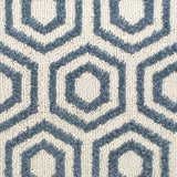 Blue & Cream Geometric Structura Carpet