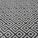 Dark Grey & Cream Diamond Structura Carpet