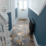 Zaragoza Tile Indigo Goliath 450 Vinyl Flooring by Tarkett