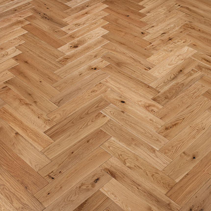 Natural Oak Herringbone 12/2mm Engineered Wood Flooring