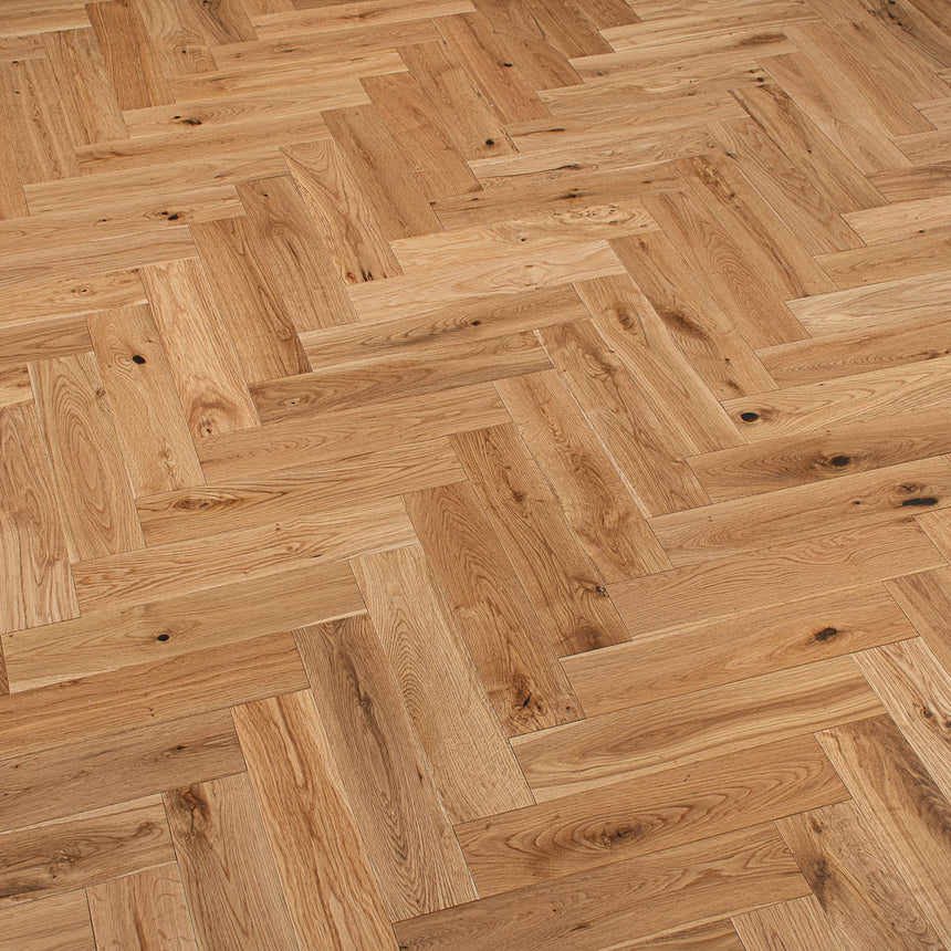 Natural Oak Herringbone 12/2mm Engineered Wood Flooring