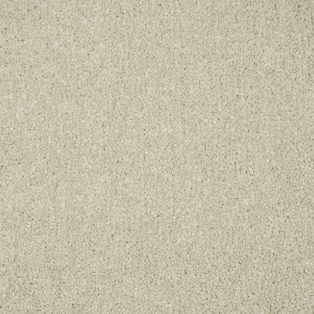 Ivory Cream Missouri Saxony Carpet 4.5m x 5m Remnant