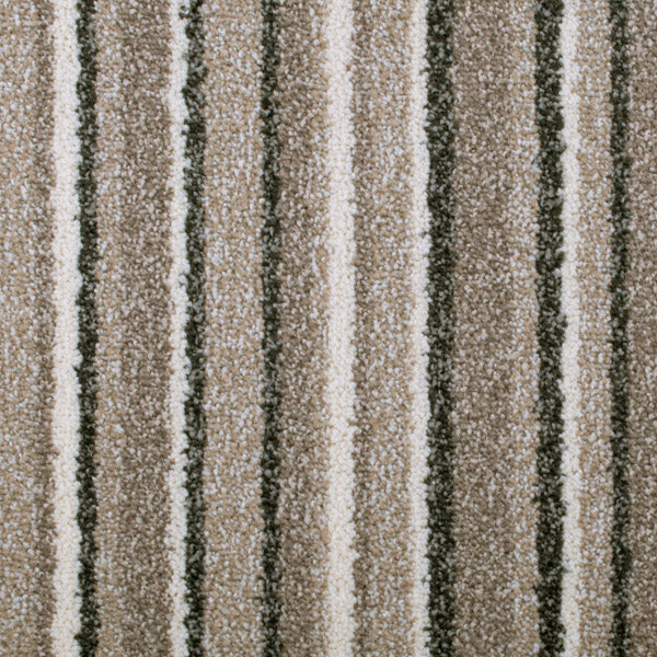 Cavern Sand 74 Noble Striped Saxony Collection Carpet