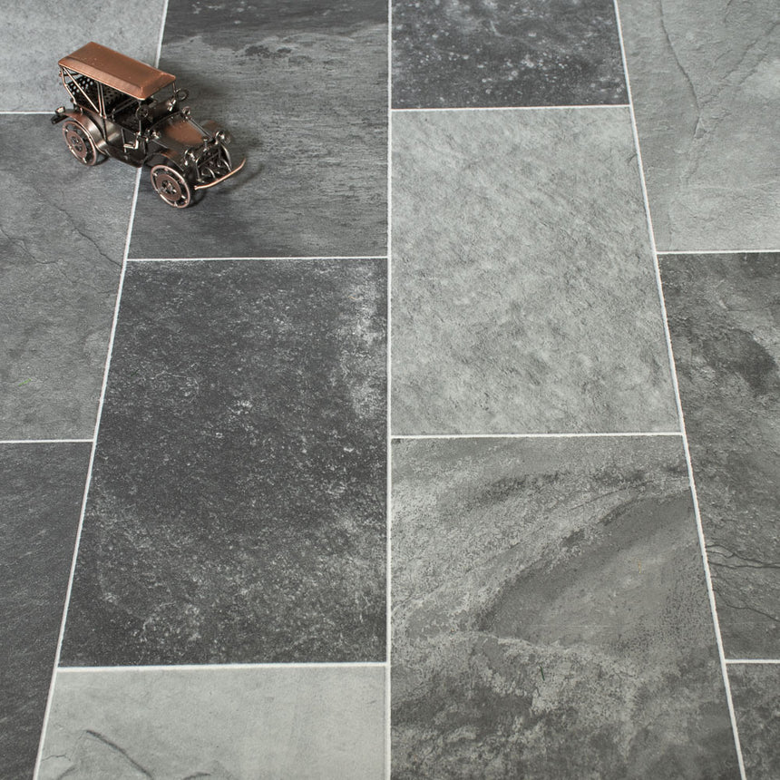 Salisbury 989D Rimini Tile Vinyl Flooring Clearance