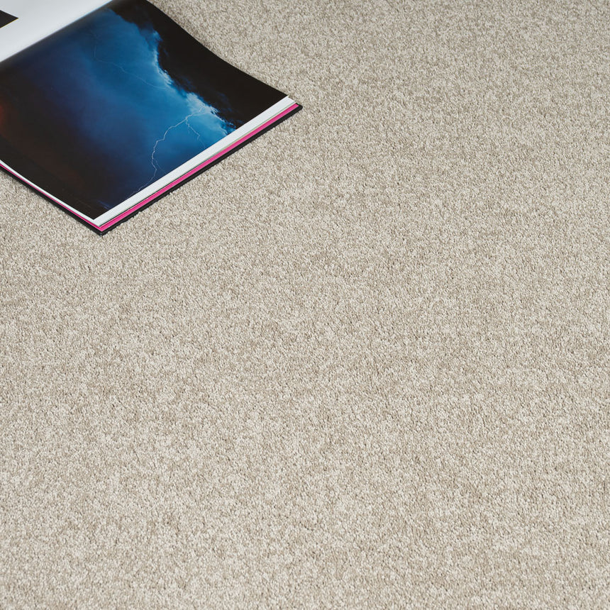 Straw Harewood Saxony Carpet