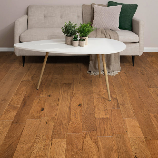 Antique Oak Random Length Plank 12/2mm Engineered Wood Flooring