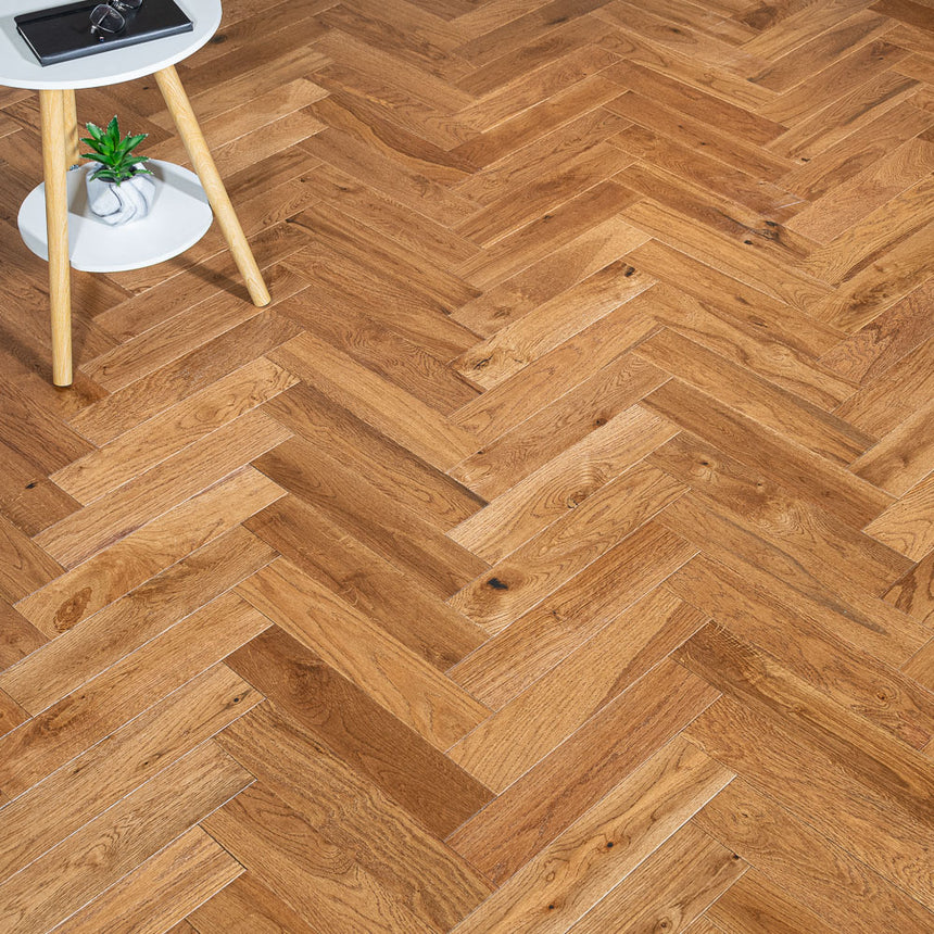 Antique Oak Westbury Herringbone 12/2mm Engineered Wood Flooring