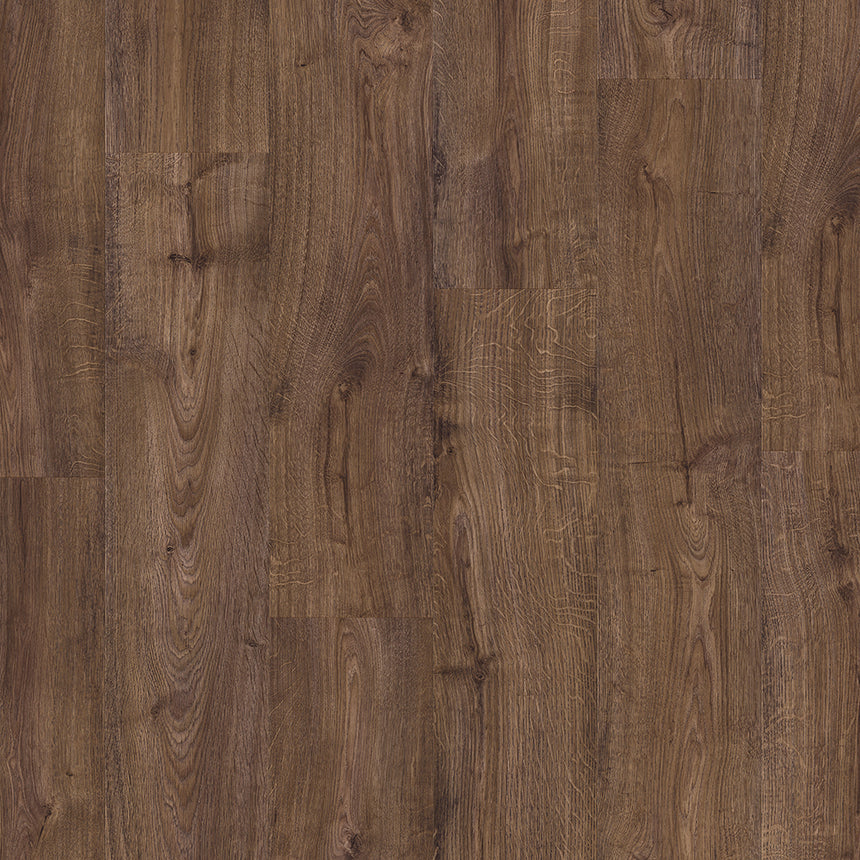 Autumn Oak Chocolate AVMPU40199 Alpha Bloom 6mm Click LVT Flooring by Quick-Step