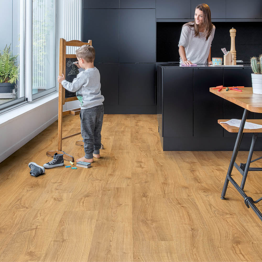 Autumn Oak Honey AVMPU40088 Alpha Bloom 6mm Click LVT | Quick-Step