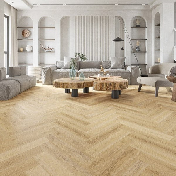 Adelaide Herringbone 5.2mm SPC Click LVT Flooring | Online Carpets
