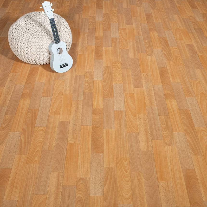 Beech Beige Brown Iconik 260 Vinyl Flooring