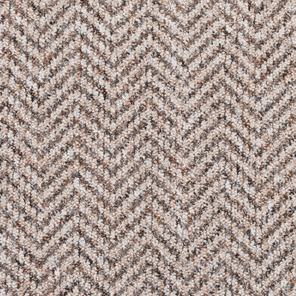 Beige Brown Chile Herringbone Carpet