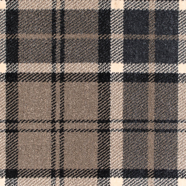 Black Beige AXM51 Midas Tartan Wilton Carpet 2.5m x 4m Remnant