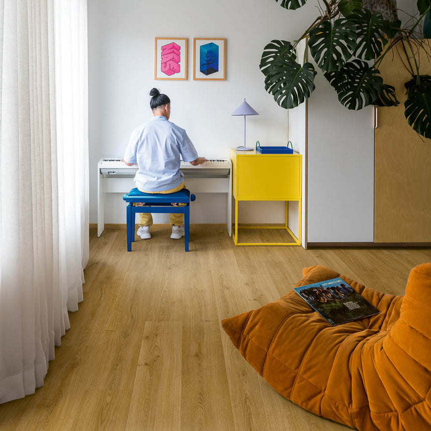 Botanic Smoked Oak AVMPU40238 Bloom Click LVT Flooring by Quick-Step