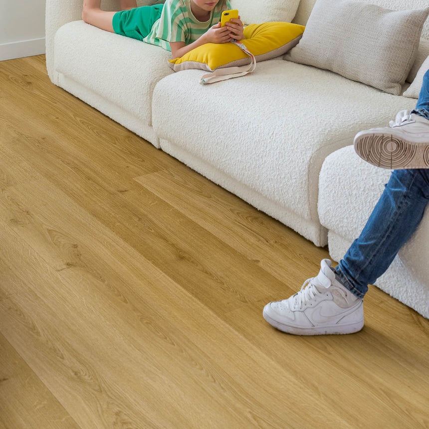 Botanic Smoked Oak AVMPU40238 Bloom Click LVT Flooring by Quick-Step