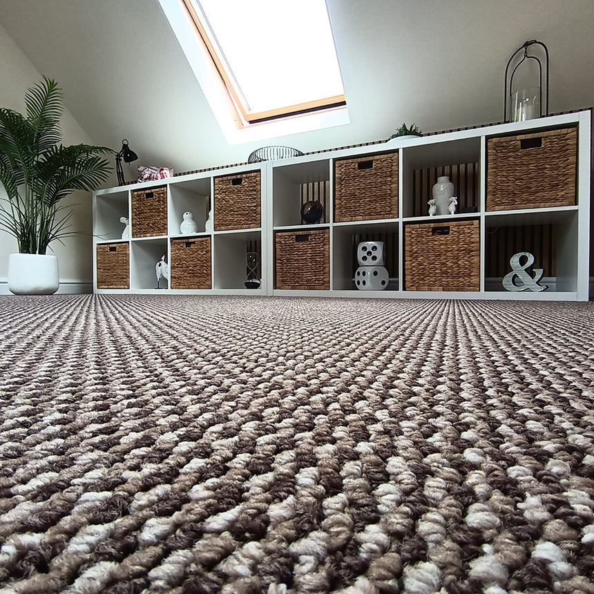 Brown Richmond Loop Feltback Carpet