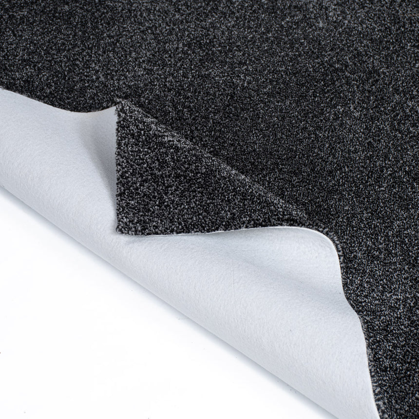Charcoal Grey Haven Saxony Premium Feltback Carpet