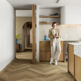 Charred Oak IMD8245 Impressive Design 8mm Herringbone Laminate Flooring by Quick-Step