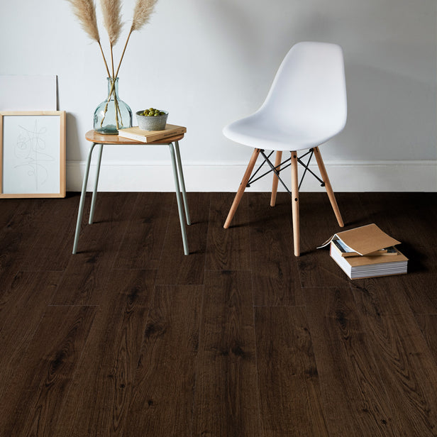 Chocolate Oak Aster Plank 5.2mm SPC Click LVT Flooring