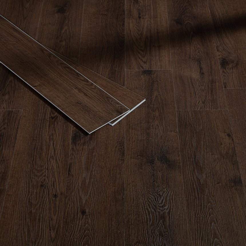 Chocolate Oak Aster Plank 5.2mm SPC Click LVT Flooring