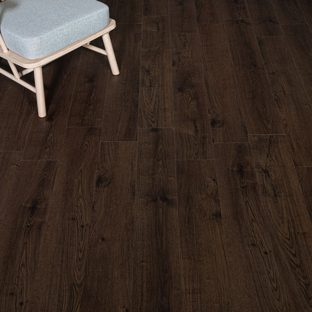 Chocolate Oak Aster Plank 5.2mm SPC Click LVT Flooring