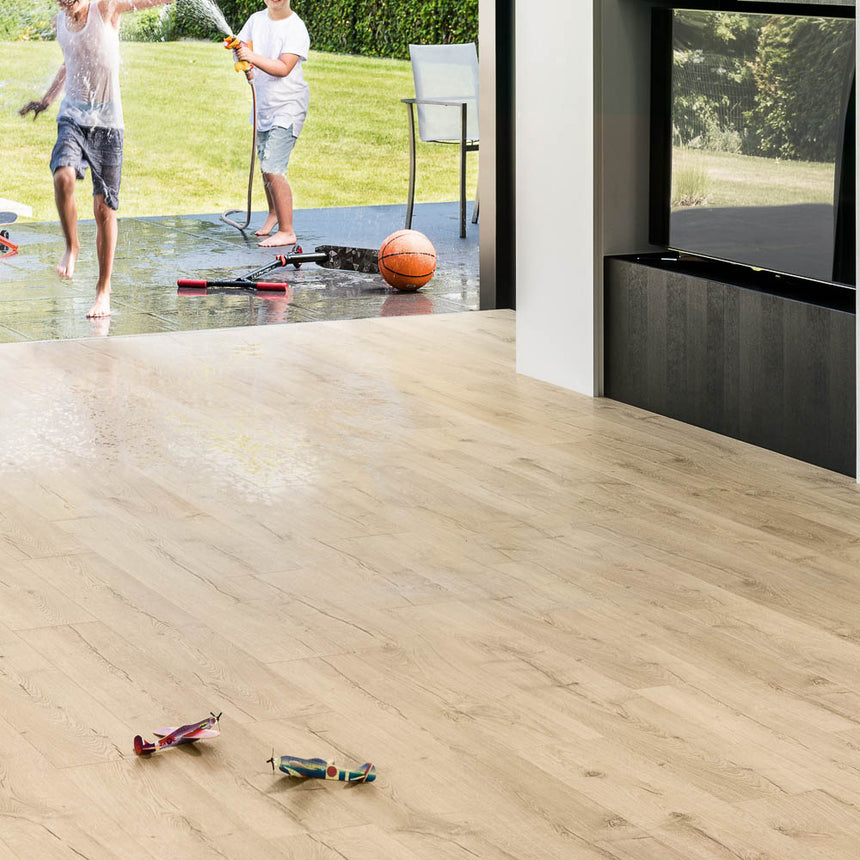 Classic Oak Beige IM1847 Impressive 8mm Laminate Flooring by Quick-Step