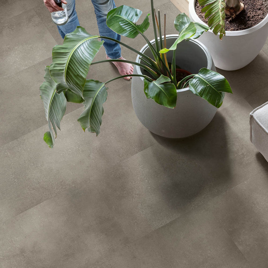 Cloudy Concrete AVMTU40273 Illume Click LVT Flooring by Quick-Step