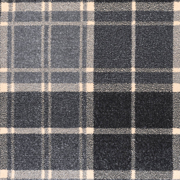 Cool Grey NG23 Midas Tartan Woven Backed Carpet