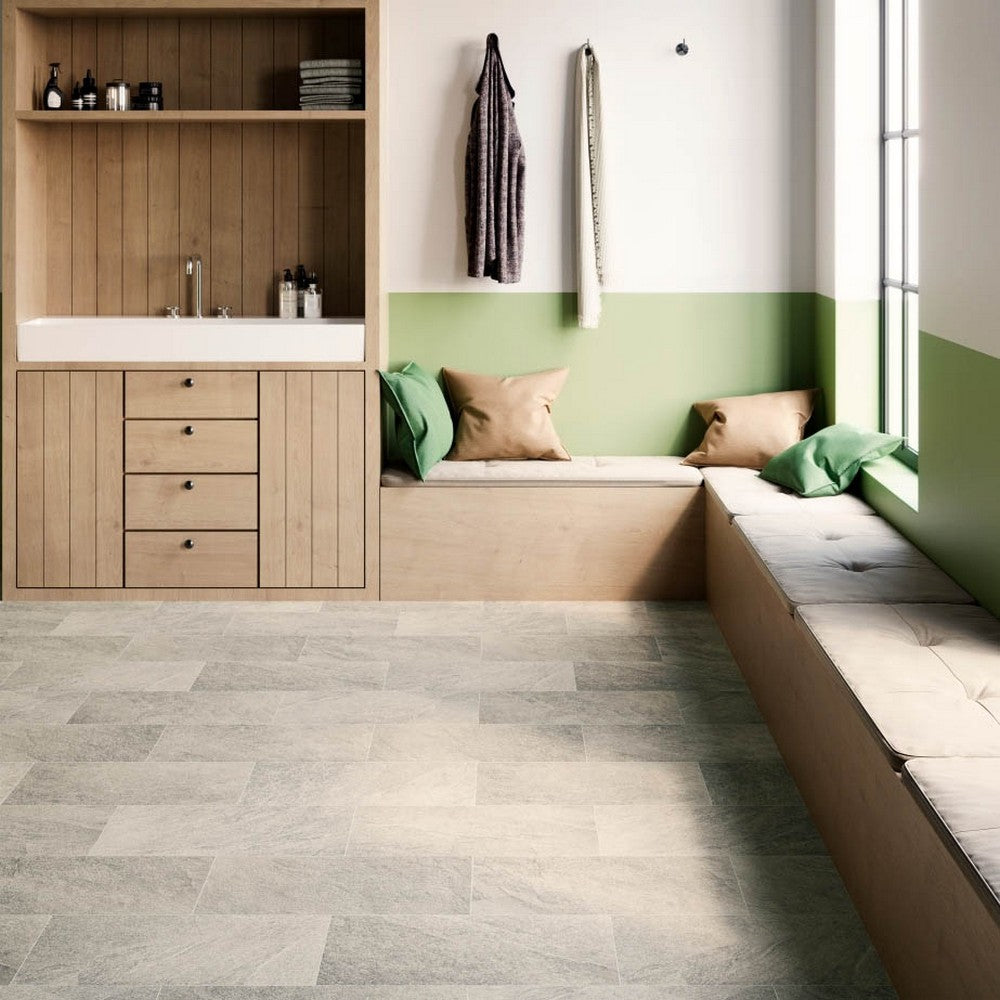 Cornwall Slate 509 Solitex Tile Vinyl Flooring | Lino | Online Carpets