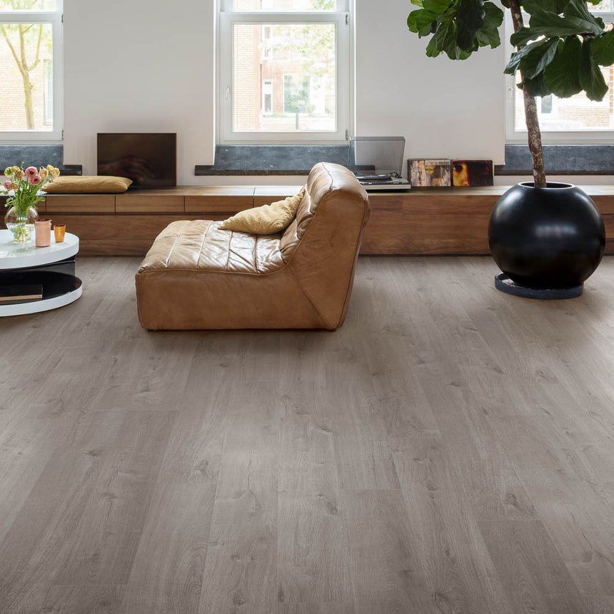 Cotton Oak Cozy Grey AVMPU40202 Bloom Click LVT Flooring by Quick-Step
