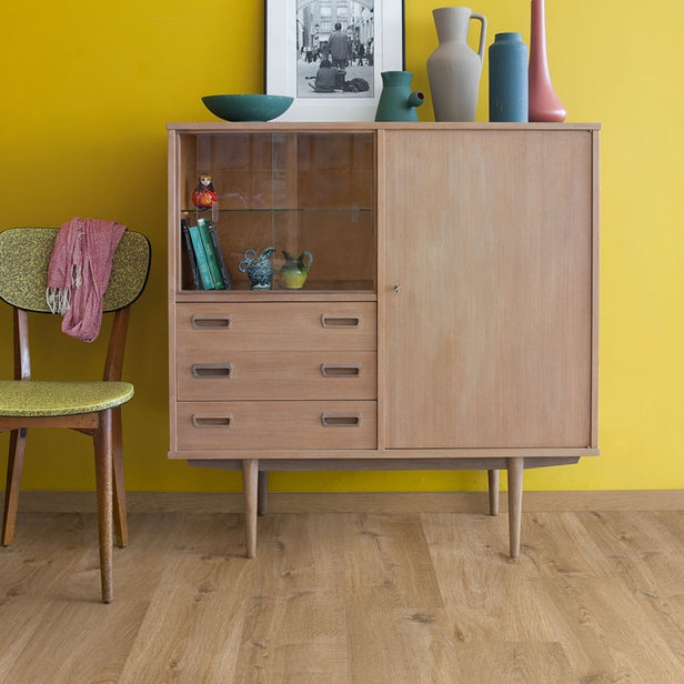 Cotton Oak Natural AVMPU40104 Alpha Bloom 6mm Click LVT Flooring by Quick-Step