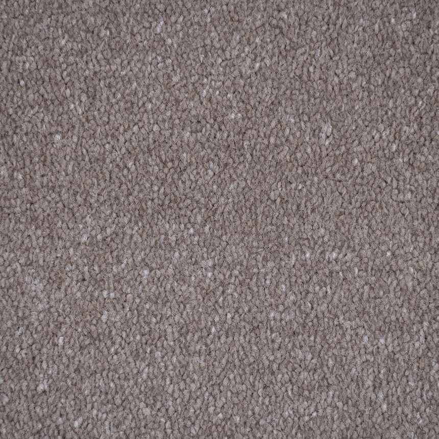 Dark Beige Haven Saxony Premium Feltback Carpet