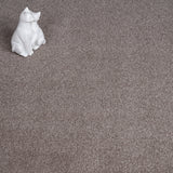 Dark Beige Haven Saxony Premium Feltback Carpet