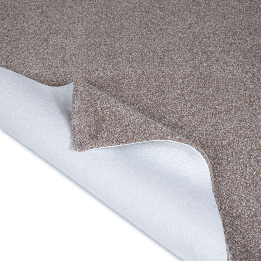 Dark Beige Haven Saxony Premium Feltback Carpet