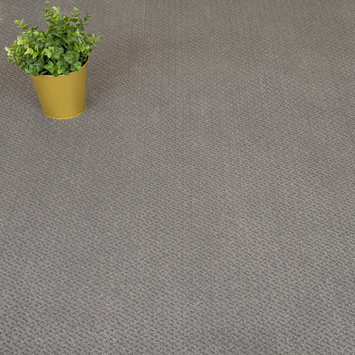 Dark Grey Abstract Castle Carpet