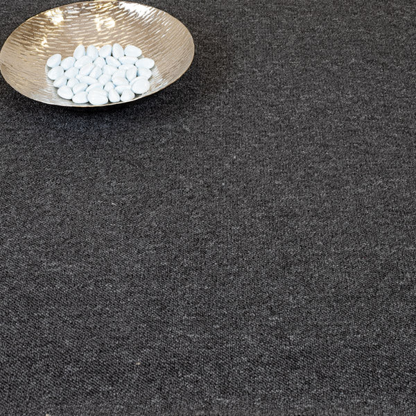 Dark Grey Utah Loop Feltback Carpet