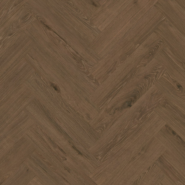 Dark Montanara Oak K849 Herringbone 8mm Laminate Flooring by Krono Original