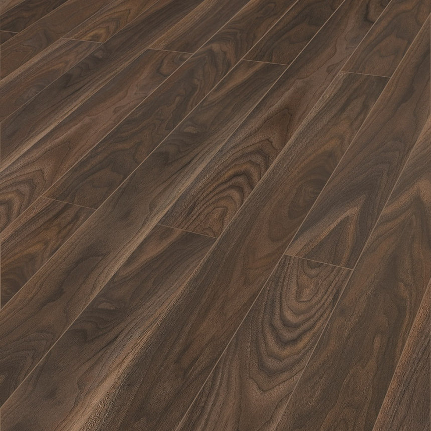 Dark Walnut 7658 Collection Art 12mm Laminate Flooring by Krono Original