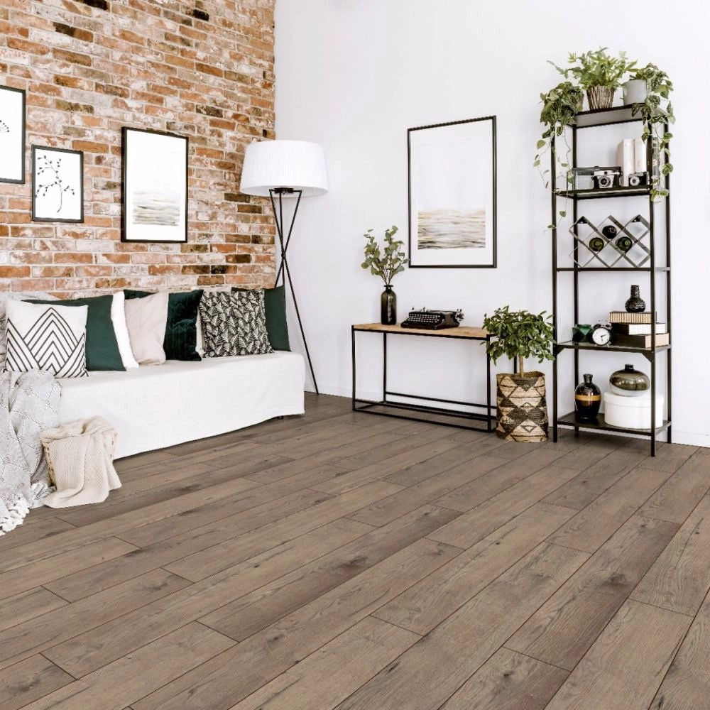 Desert Oak Grey Kronotex Robusto Villa Laminate Flooring | Online Carpets