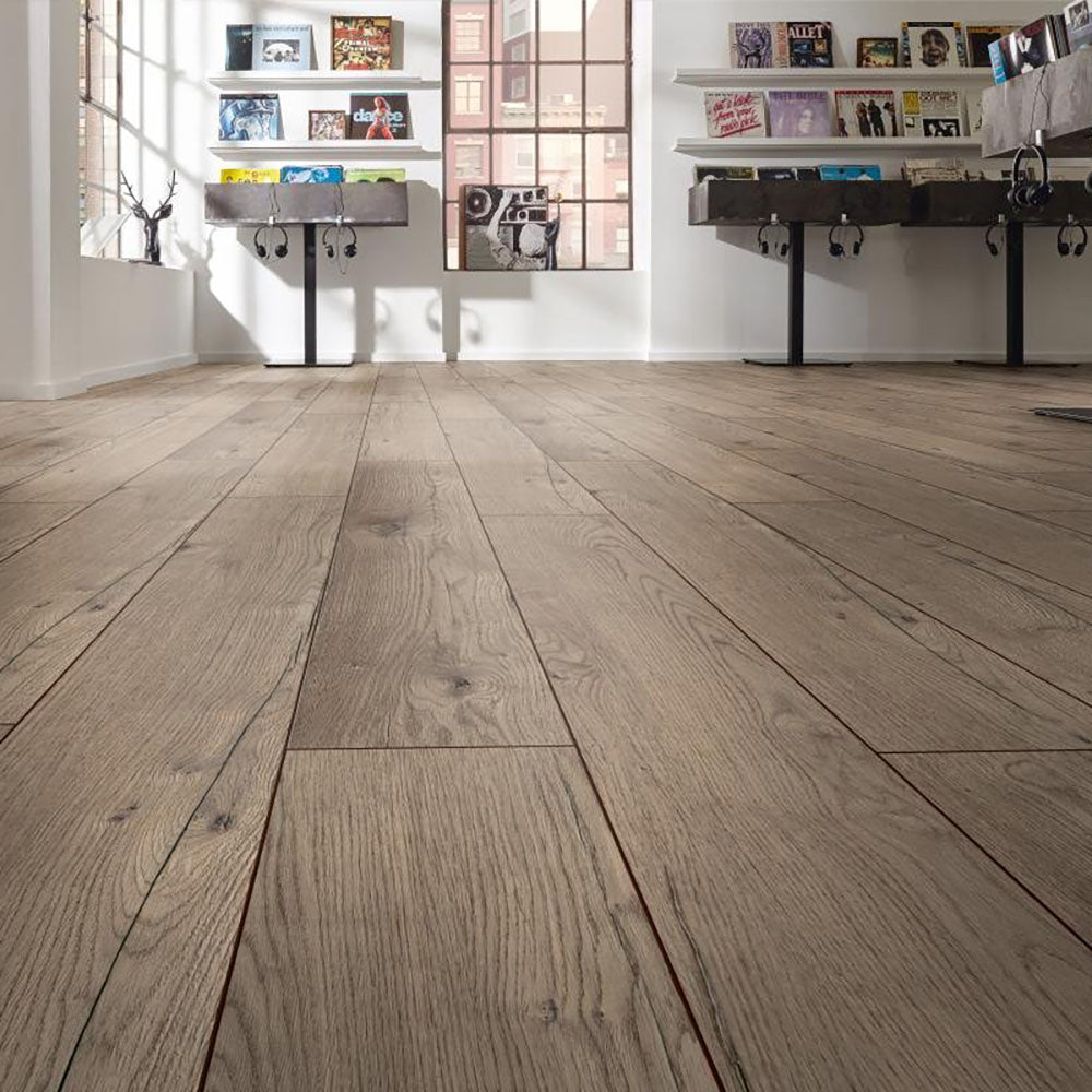 Desert Oak Grey Kronotex Robusto Villa Laminate Flooring | Online Carpets