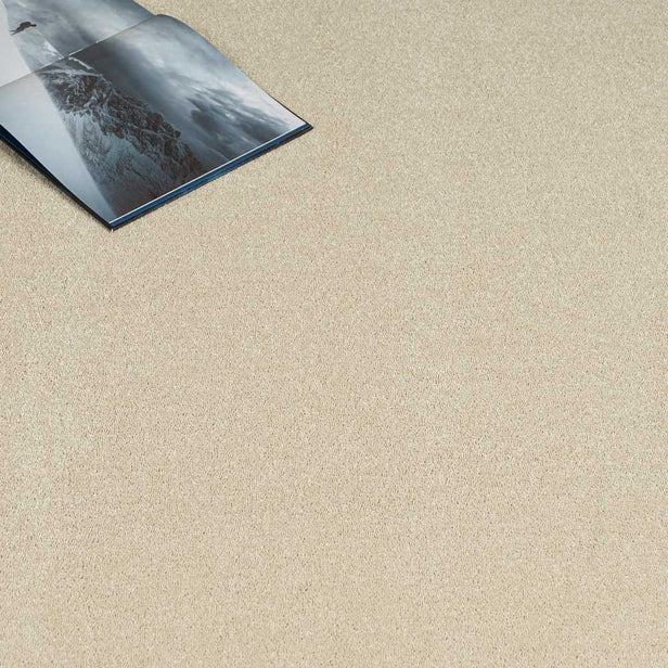 Double Cream Velvet Dreams Love Story Carpet by Abingdon