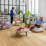 Elegant Oak Natural AVMPU40316 Alpha Bloom 6mm Click LVT Flooring by Quick-Step