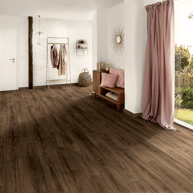 Espresso Carpenter Oak K479 Atlantic 10mm Laminate Flooring by Krono Original