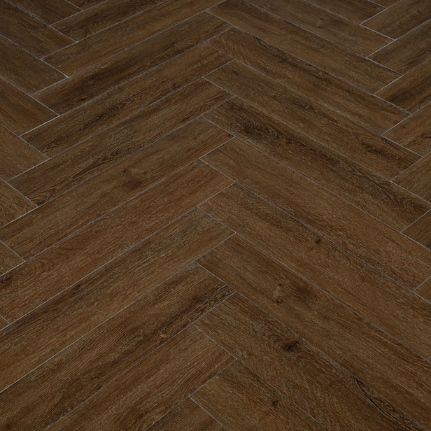 Espresso Oak Prestige Herringbone 6mm SPC Click LVT Flooring