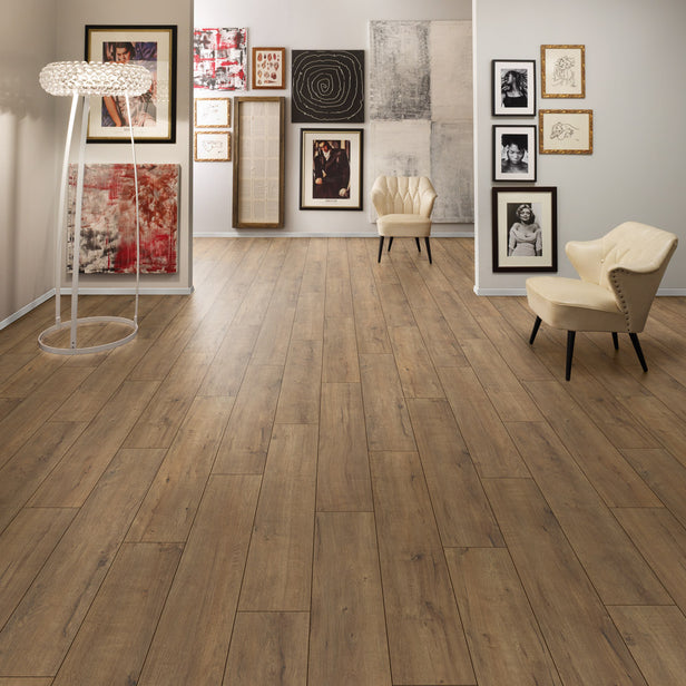 Fawn Apollo Oak K635 Super Natural Classic 8mm Laminate Flooring by Krono Original