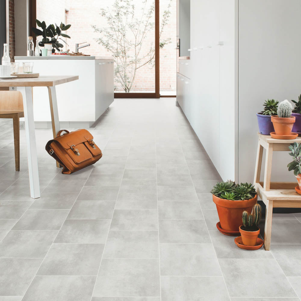 Old Floortex Barcelona D 570 Floortex Tile Vinyl Flooring | Lino | Online Carpets