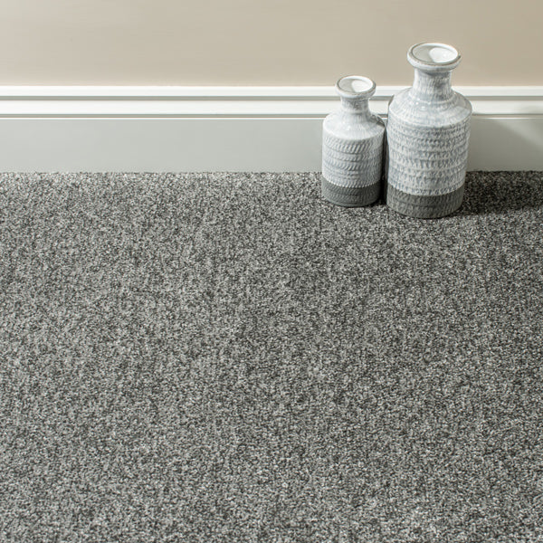 Mid Grey Fraser Feltback Saxony Carpet